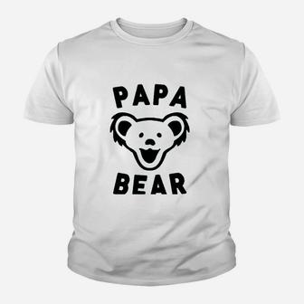 Papa Bear Best Grateful Dad Ever Kid T-Shirt - Seseable