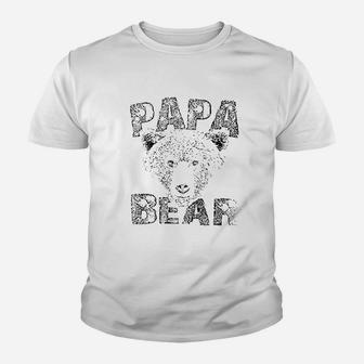 Papa Bear Fathers Day, best christmas gifts for dad Kid T-Shirt - Seseable