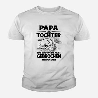 Papa und Tochter Bindung Kinder Tshirt, Unzerstörbare Liebe Tee - Seseable