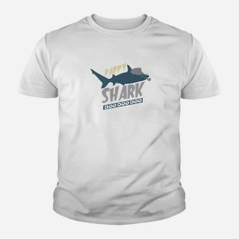 Pappy Shark Doo Doo Funny Grandpa Men Fathers Day Gift Premium Kid T-Shirt - Seseable
