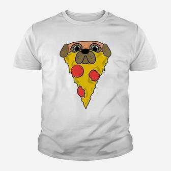 Pizza Dog Funny Pizza Pug For Kids Kid T-Shirt - Seseable