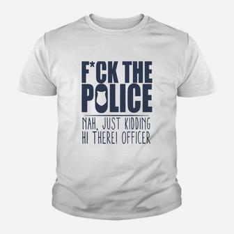 Police Fck The Police Kid T-Shirt - Seseable
