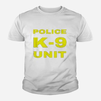 Police K9 Unit Officer Tactical K9 Dog Handler Trainer Gift Kid T-Shirt - Seseable