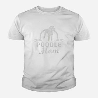 Poodle Dog Mom Kid T-Shirt - Seseable