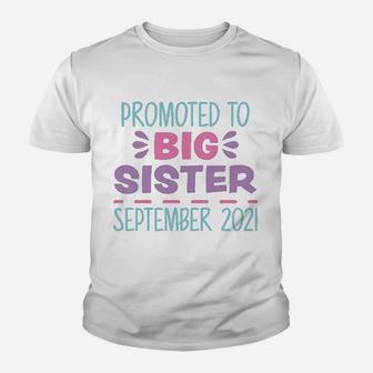 Promoted To Big Sister September 2022 Toddler Kid T-Shirt - Seseable