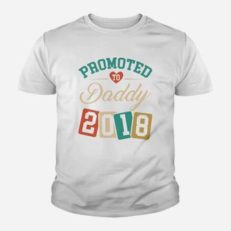 Promoted To Daddy 2018 Being A Daddy Gif Kid T-Shirt - Seseable