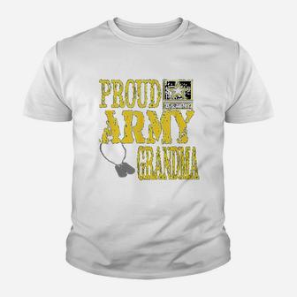 Proud Army Grandma Military Pride Kid T-Shirt - Seseable