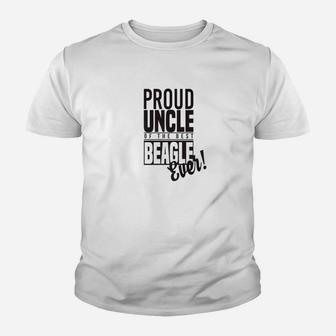 Proud Uncle Of The Best Beagle Ever Dog Kid T-Shirt - Seseable