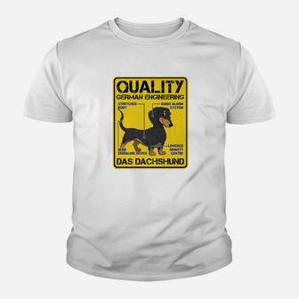 Quality German Engineering Dachshund Dog Funny Kid T-Shirt - Seseable
