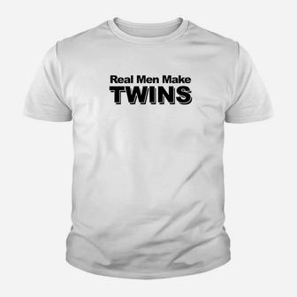 Real Men Make Twins Funny Twin Dad Fathers Day Gift Premium Kid T-Shirt - Seseable