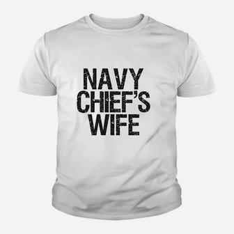 Rearguard Designs Navy Chiefs Wife Kid T-Shirt - Seseable