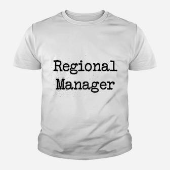 Regional Manager And Assistant To The Regional Manager Kid T-Shirt - Seseable