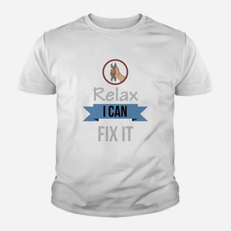 Relax I Can Fix It Handyman Dad Kid T-Shirt - Seseable