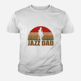 Retro Jazz Dad Kid T-Shirt - Seseable