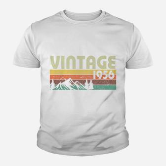 Retro Vintage 1956 Graphics 66th Birthday Gift 66 Years Old Kid T-Shirt - Seseable