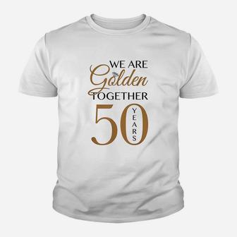 Romantic For Couples 50th Wedding Anniversary Kid T-Shirt - Seseable