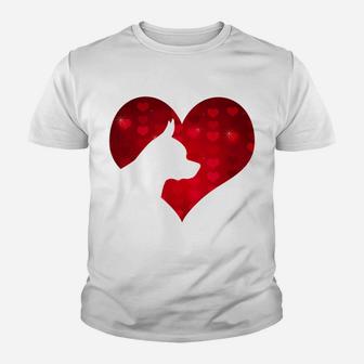 Romantic I Love My Chihuahua Dog Valentines Day Kid T-Shirt - Seseable