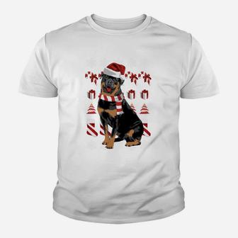 Rottweiler Weihnachtspulli Kinder T-Shirt - Seseable