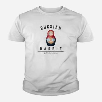 Russische Barbie Matroshka Puppe Kinder T-Shirt - Seseable