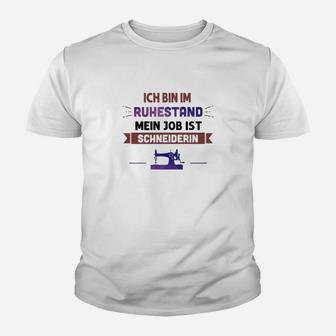 Schneiderin Ruhestand 3 Kinder T-Shirt - Seseable