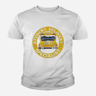 School Bus Driver Student Delivery Specialist Youth T-shirt - Seseable