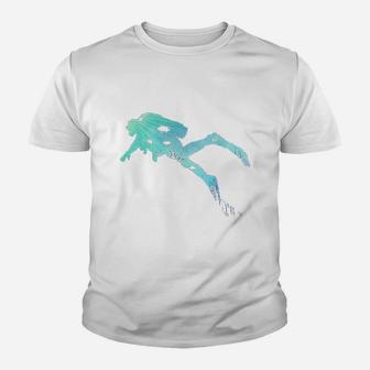 Scuba | Diving Under Water Gifts | Scuba Diver Kid T-Shirt - Seseable