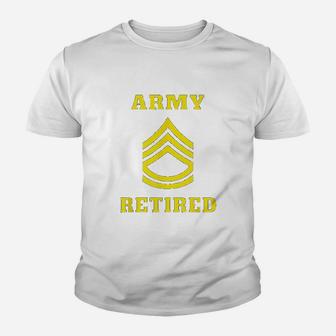 Sergeant First Class Army Retired Kid T-Shirt - Seseable