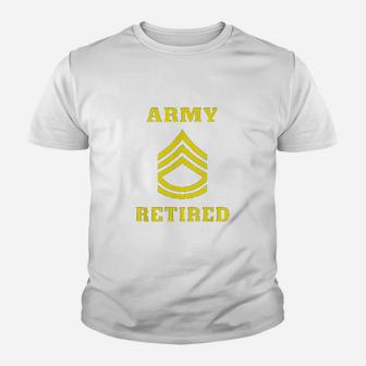 Sergeant First Class Army Retired Kid T-Shirt - Seseable