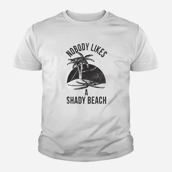 Shady Beach Funny Cute Vacation Vintage Kid T-Shirt - Seseable