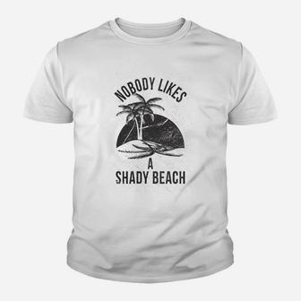 Shady Beach Funny Cute Vacation Vintage Novelty Hilarious Kid T-Shirt - Seseable