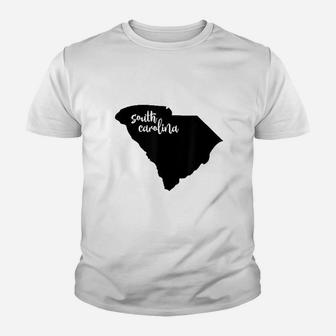 South Carolina Roots State Map Home Love Pride Gift Kid T-Shirt - Seseable