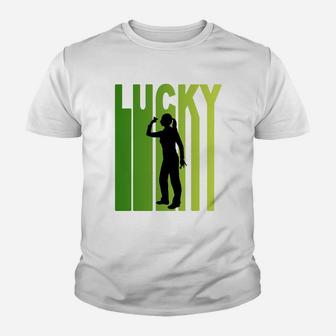 St Patricks Day Lucky Darts Funny Sport Lovers Gift Kid T-Shirt - Seseable