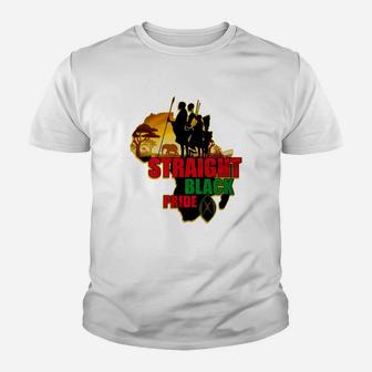Straight Black Pride Kid T-Shirt - Seseable