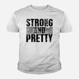 Strongman Strong And Pretty Bodybuilding Kid T-Shirt - Seseable