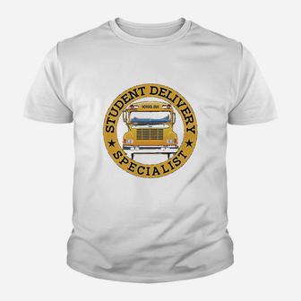 Student Delivery Specialist Funny School Bus Driver Youth T-shirt - Seseable