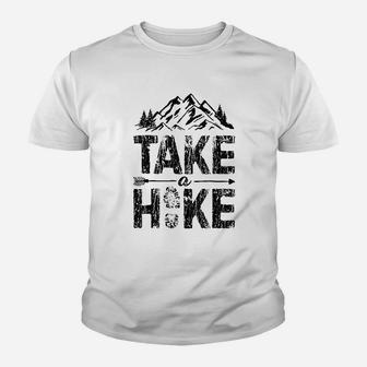 Take A Hike Outdoor Hiking Nature Hiker Vintage Gift Kid T-Shirt - Seseable