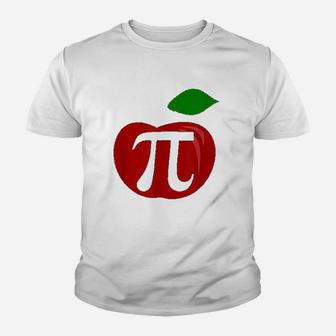 Thanksgiving Apple Pie Lover Funny Pi Day Math Teacher Kid T-Shirt - Seseable