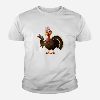 Thanksgiving Nurse Turkey Feast Day Kid T-Shirt - Seseable