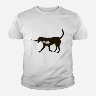 The Lax Dog Lacrosses Kid T-Shirt - Seseable