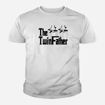 The Twinfather Funny Father Of Twins Funny Dad Fathers Day Premium Kid T-Shirt - Seseable