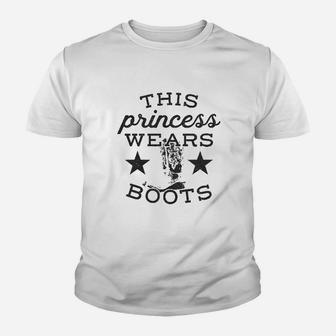 This Princess Wears Boots Kid T-Shirt - Seseable