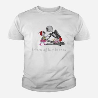 Two Girl Father Of Nightmares, best christmas gifts for dad Kid T-Shirt - Seseable