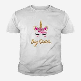 Unicorn Big Sister Im Going To Be A Big Sister Gift Kid T-Shirt - Seseable