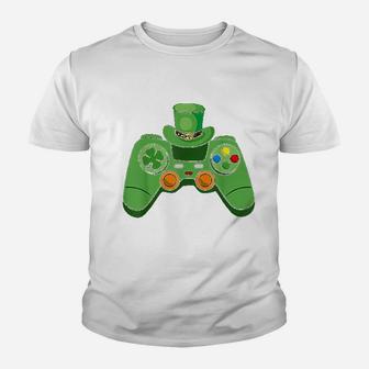 Video Game Gaming St Patricks Day Gamer Boys Kid T-Shirt - Seseable