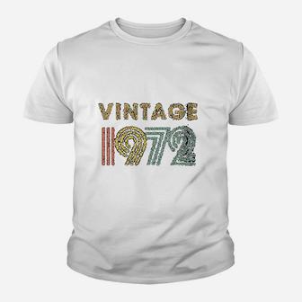 Vintage 1972 Born In 1972 Kid T-Shirt - Seseable