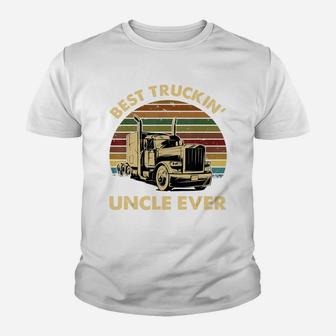 Vintage Best Truckin' Uncle Ever Retro Father's Day Gift T-shirt Kid T-Shirt - Seseable