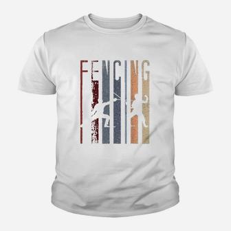 Vintage Fencing Kid T-Shirt - Seseable