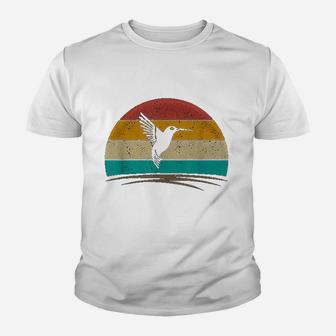 Vintage Hummingbird Retro Distressed Hummingbird Kid T-Shirt - Seseable