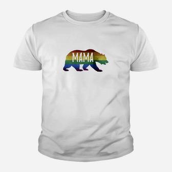 Vintage Mama Bear Lgbt Mom Mothers Gift Tee Kid T-Shirt - Seseable