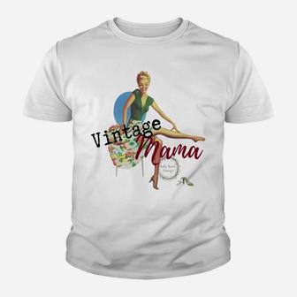 Vintage Mama Short Sleeve Thoughtful Gifts For Mom Kid T-Shirt - Seseable